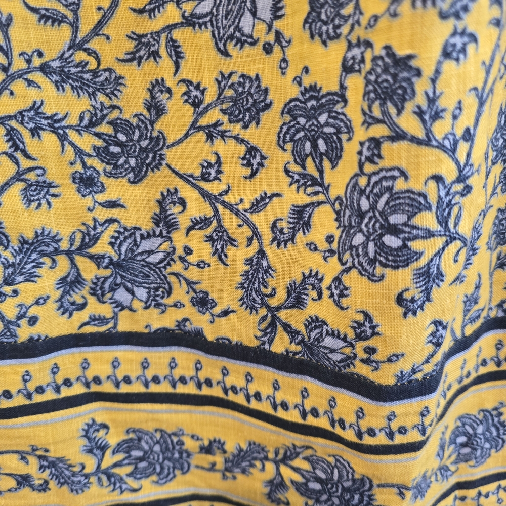 J. Jill Blue and Yellow Floral Midi Dress - Picture 4 of 6